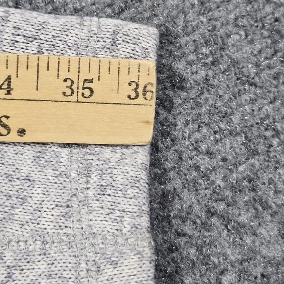 Eddie Bauer Quarter Zip Sweater Large Stone Gray Pullover Radiator Mock Neck - Picture 10 of 10